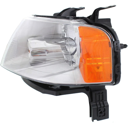 Driver & Passenger Side Headlights For Ford Freestyle 2005-2007 Halogen w/ Bulbs
