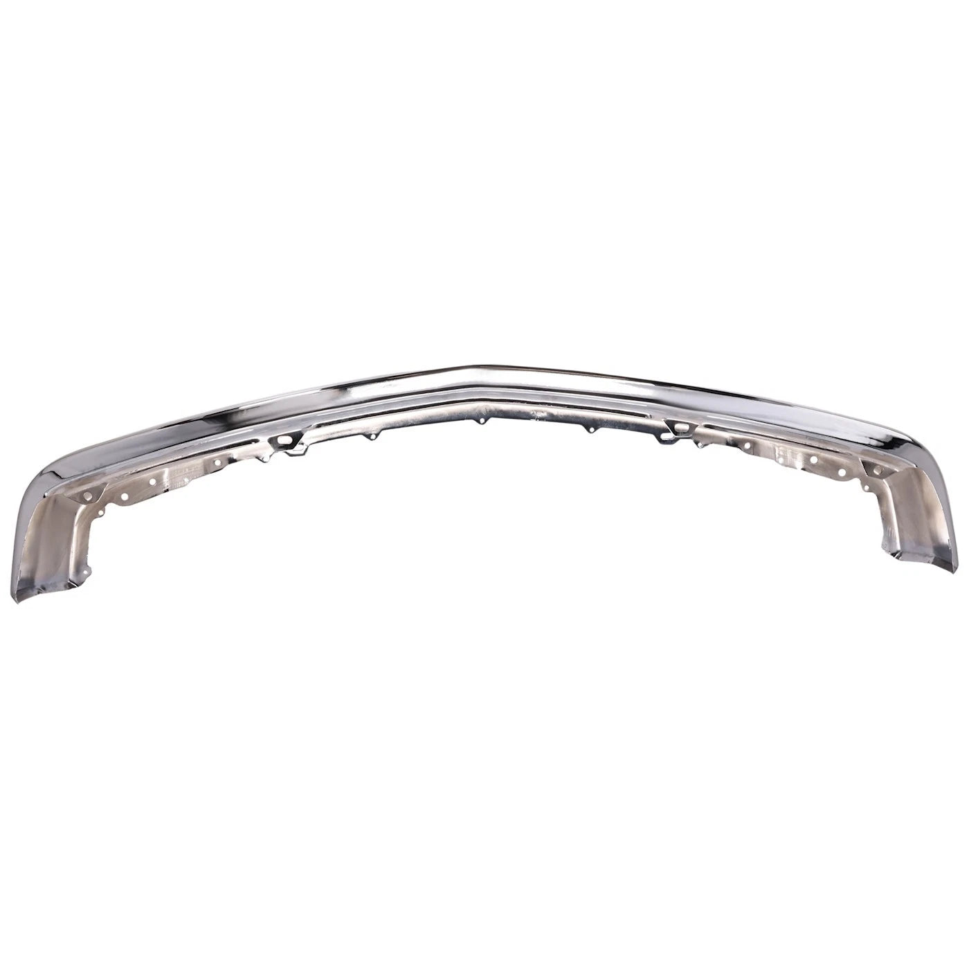 1-Piece Front Bumper For Chevrolet C1500 1988-99 C/K Gas w/ Impact Strip Bright