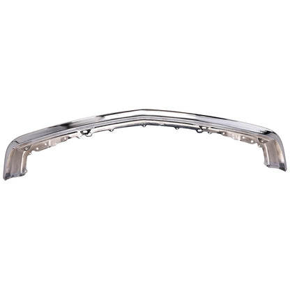 1-Piece Front Bumper For Chevrolet C1500 1988-99 C/K Gas w/ Impact Strip Bright