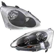 Left and Right Side Headlight For Honda Civic 2004-2005 Si SiR Hatchback Halogen