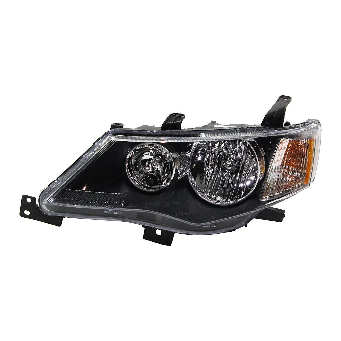Headlight Set For 2007-2009 Mitsubishi Outlander Left and Right With Bulb 2Pc