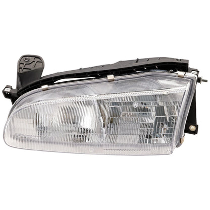 Left and Right Headlights For Geo Prizm 1993-1997 Halogen with Bulb(s) Base LSi