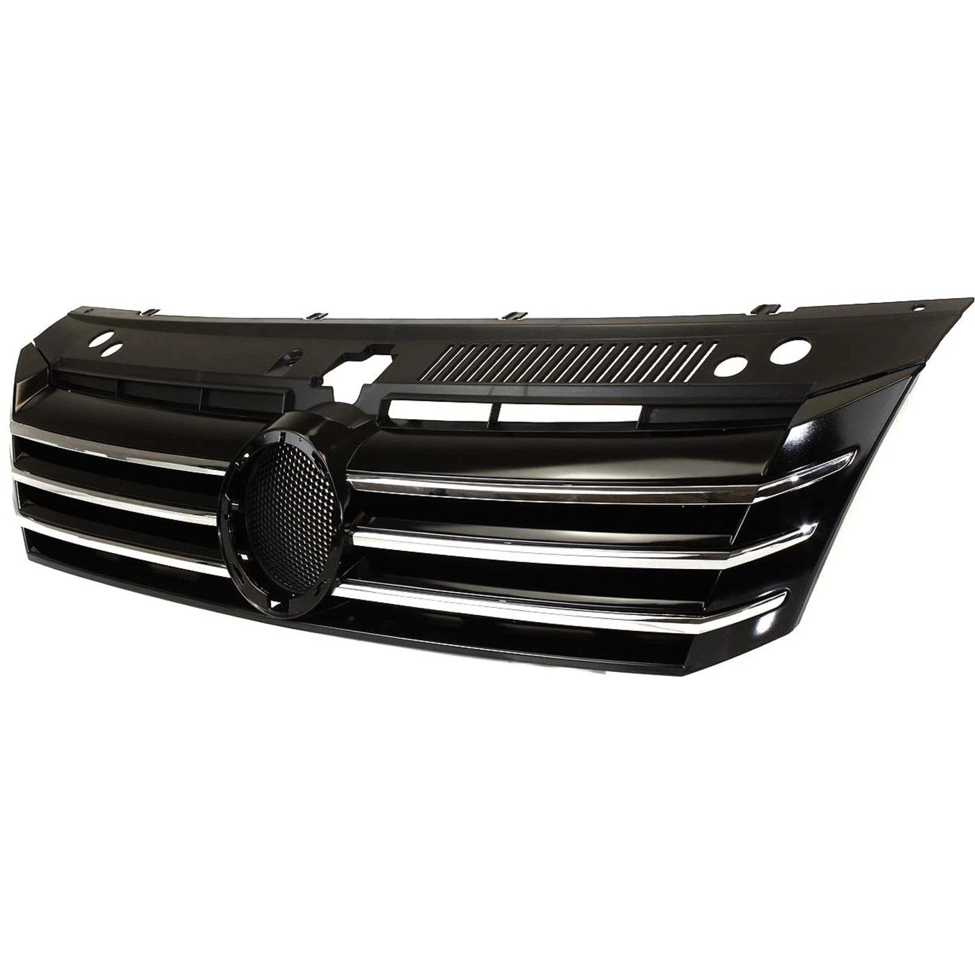 Grille For 2012 2013 2014 2015 Volkswagen Passat Painted Black Shell and Insert