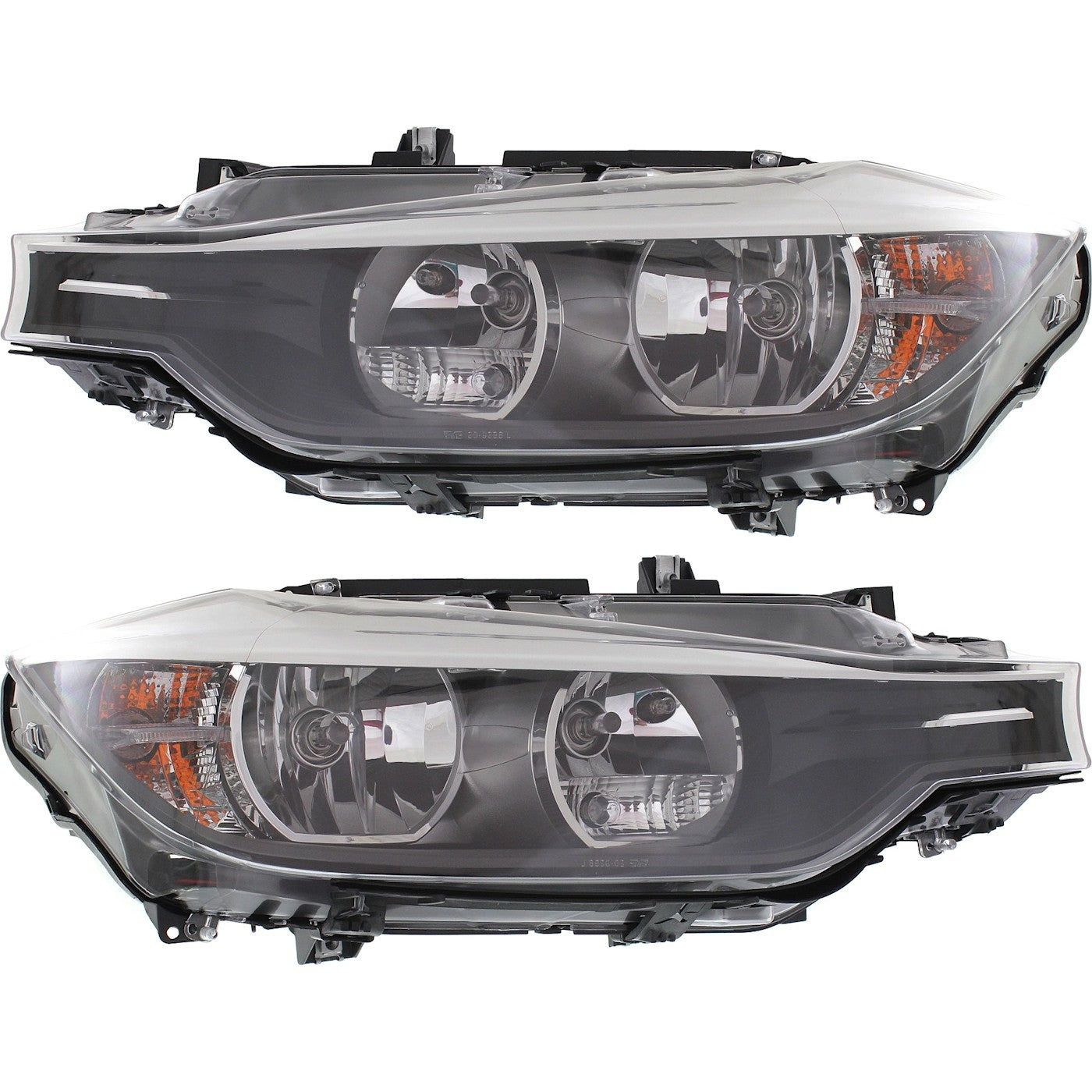 Driver and Passenger Side Headlight For BMW 328i 2012-2015 Halogen with Bulb(s)