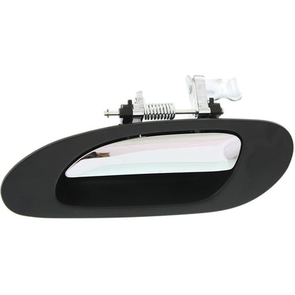 Exterior Door Handle For 99-2003 Acura TL Rear LH Black bezel with chrome lever