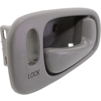 Inside Door Handle Light Gray Front Pair Set for Toyota Corolla Chevy Prizm NEW