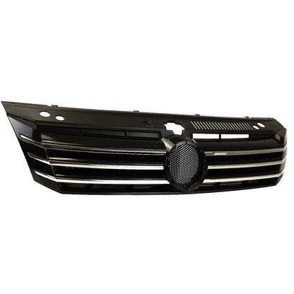 Grille For 2012 2013 2014 2015 Volkswagen Passat Painted Black Shell and Insert