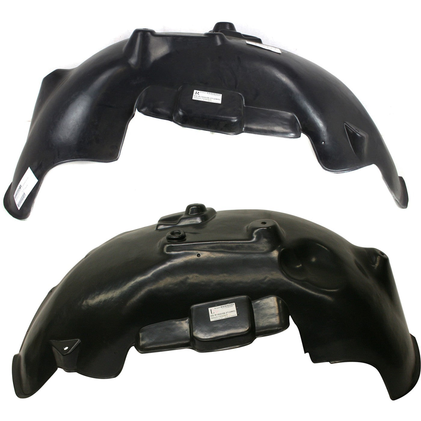 Set of 2 Fender Liner For Dodge Ram 1500 2002-2008 Front