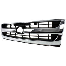 Grille Assembly For 97-00 Toyota Tacoma Chrome Shell w/ Black Insert Plastic 2WD