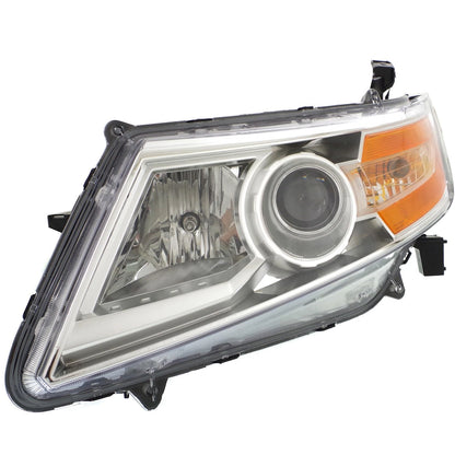 Driver and Passenger Side Headlights For Honda Odyssey 2011-2013 Halogen w Bulbs