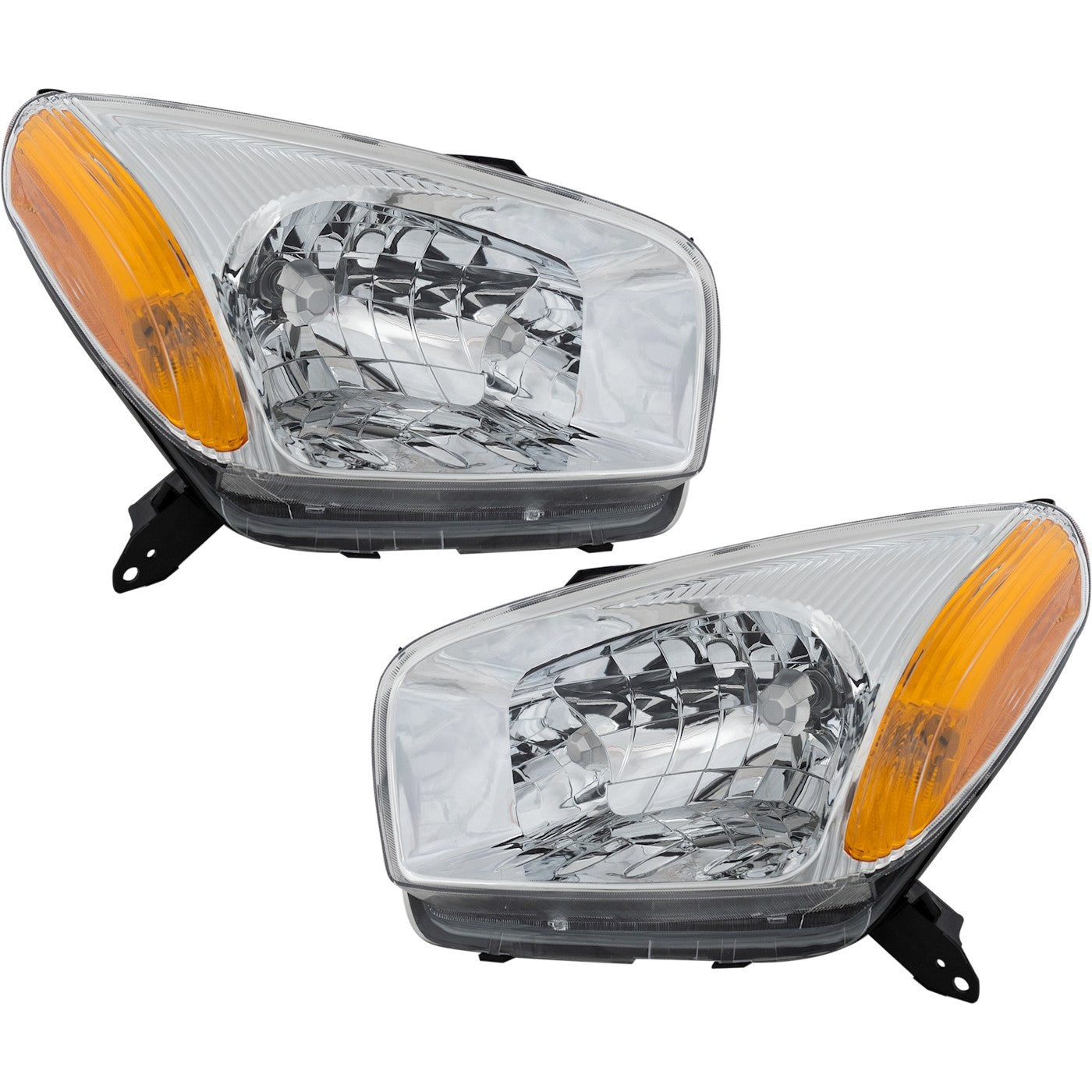Headlight Set For 2001-2003 Toyota RAV4 Left and Right With Bulb 2Pc