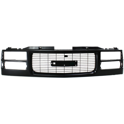 Grille Assembly For 1994-2000 GMC C/K Series Suburban Yukon Black