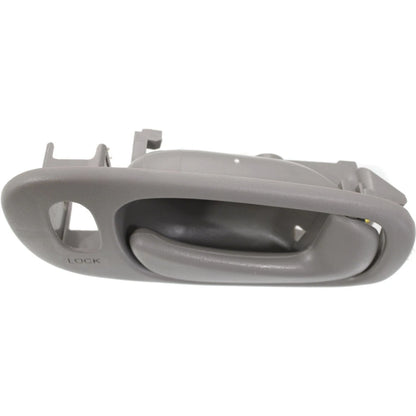 Inside Door Handle Light Gray Front Pair Set for Toyota Corolla Chevy Prizm NEW