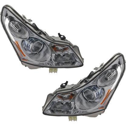 Driver & Passenger Side HID/Xenon Headlights For Infiniti G35 2007-2008 w/ Bulbs