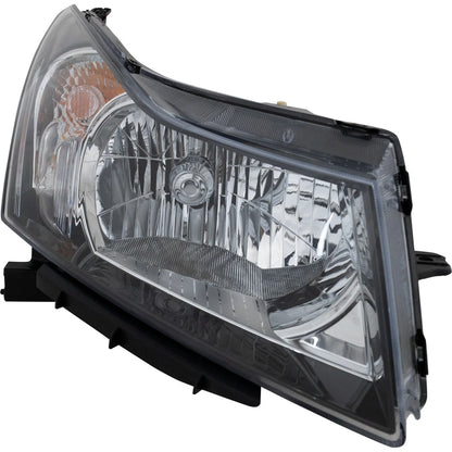 Halogen Headlight Set For 2011-2016 Chevrolet Cruze 2nd Design w/Bulbs Pair