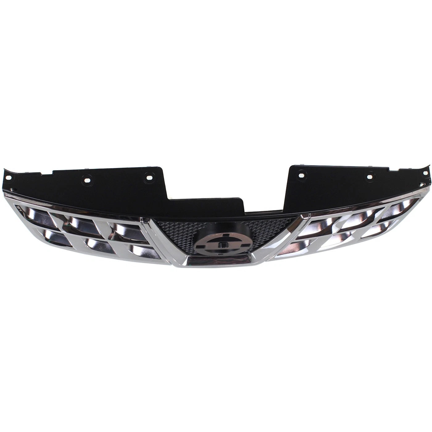 Grille For 2011-2013 Nissan Rogue 2014-15 Rogue Select Chrome Shell Black Insert