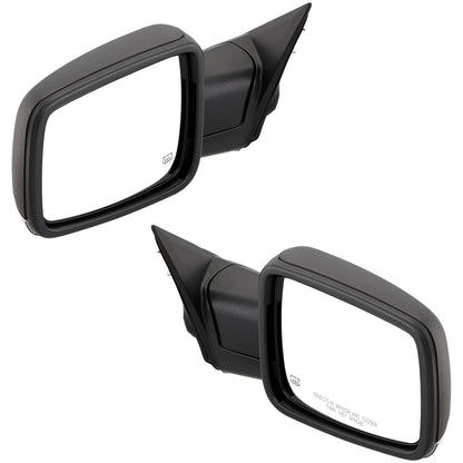 Mirrors Set For 2014-2018 Ram 1500 Power Fold Power Adjust Heated Puddle Light