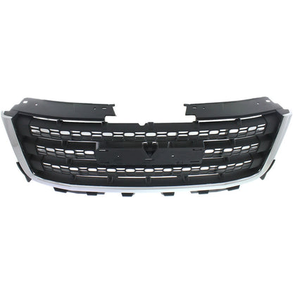 Grille Chrome with Textured Black For 2011-14 GMC Sierra 2500 HD Sierra 3500 HD