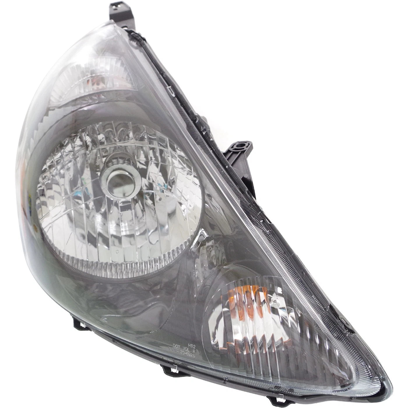 Right Headlight For Honda Fit 2007-2008 Halogen with Bulb(s) Nighthawk Black