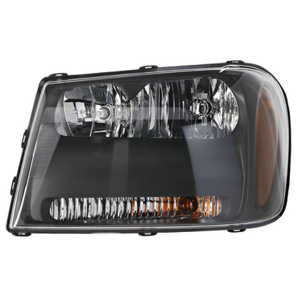 Headlight Set For 06-09 Chevrolet Trailblazer Halogen w/ Bulbs 25970908 25970909