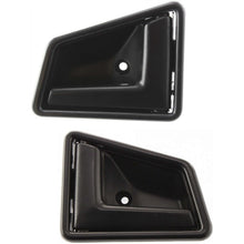 Interior Door Handle For 91-98 Suzuki Sidekick Set of 2 Front Black Plastic