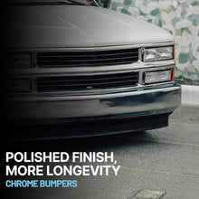 1-Piece Front Bumper For Chevrolet Silverado 1500 14-15 w/ Fog Lamps Chrome