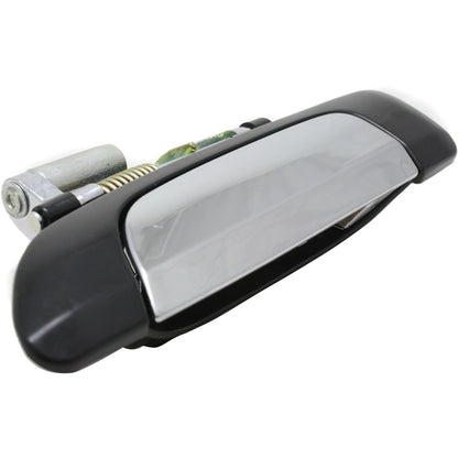 Door Handle Set For 2001-2005 Honda Civic Chrome Lever Black Housing Outer 4Pc