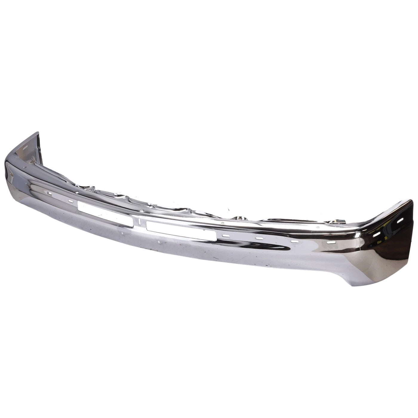 1-Piece Front Bumper For Chevrolet Silverado 1500 1999-2002 w/ Brackets Chrome
