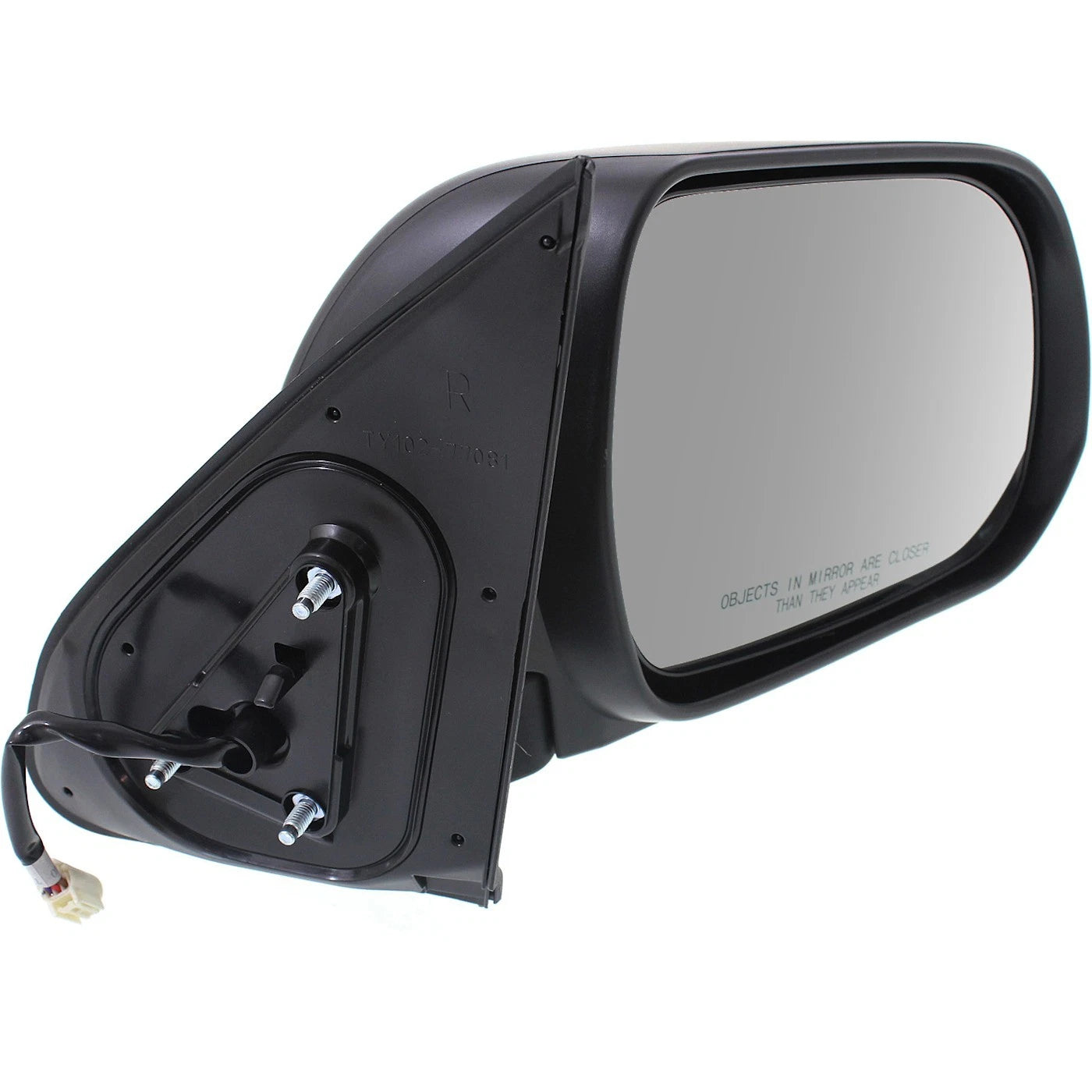 Power Mirror For 2012-2015 Toyota Tacoma Manual Folding Textured Black Right