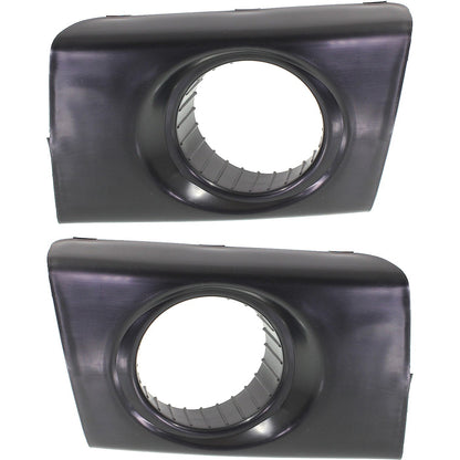 Fog Light Trim Set For 2005-2009 Hyundai Tucson Left & Right Primed Plastic 2Pc