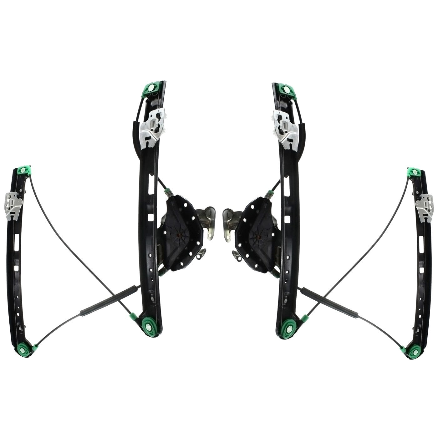 Power Window Regulator Set For 2001-05 BMW 325i Front Left and Right Sedan Wagon