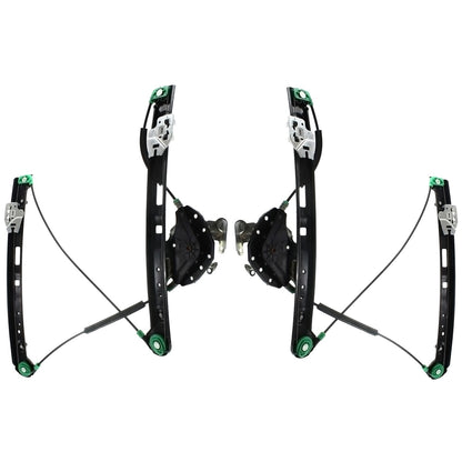 Power Window Regulator Set For 2001-05 BMW 325i Front Left and Right Sedan Wagon