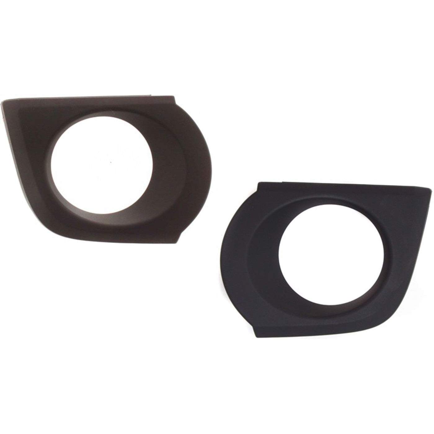 Fog Light Trim Set For 2010-2013 Toyota 4Runner Left & Right Black Plastic 2Pc