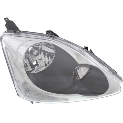 Left and Right Side Headlight For Honda Civic 2004-2005 Si SiR Hatchback Halogen