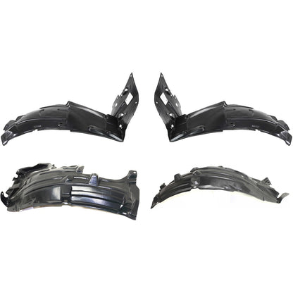 Set of 4 Fender Liner For Infiniti G35 2003-2007 Front Driver Side 2dr Coupe