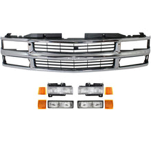 Grille and Headlight Kit For 1994-1996 Chevrolet C1500 Suburban K1500 Suburban