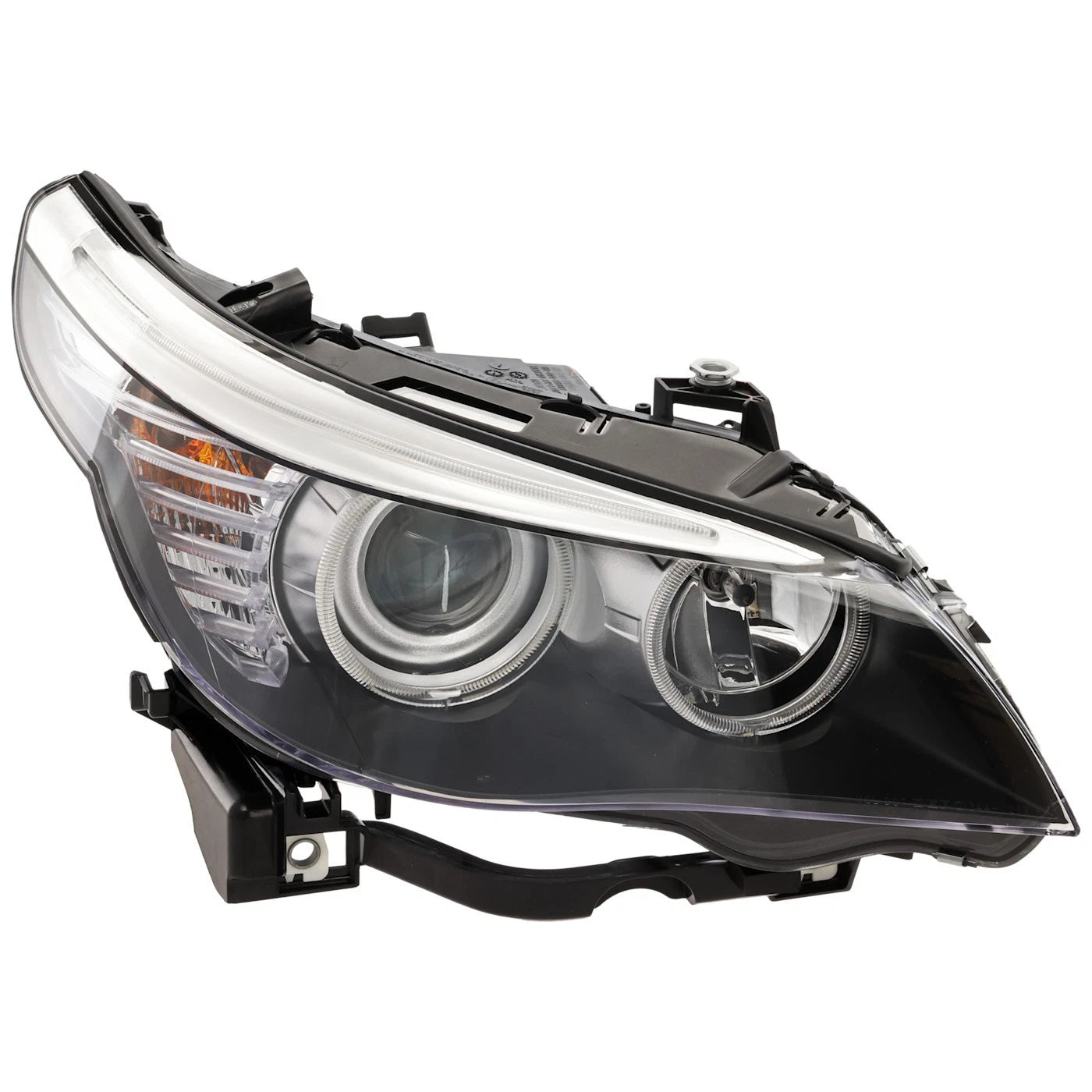 Driver and Passenger Headlight For BMW 528i 2008-2010 Base Halogen with Bulb(s)