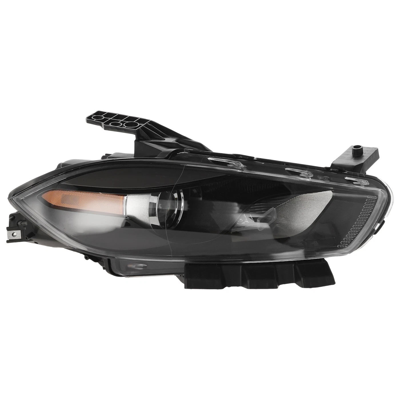 Headlight Set For 2013-2016 Dodge Dart Left and Right Black Housing HID 2Pc