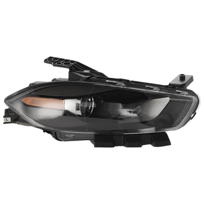 Headlight Set For 2013-2016 Dodge Dart Left and Right Black Housing HID 2Pc