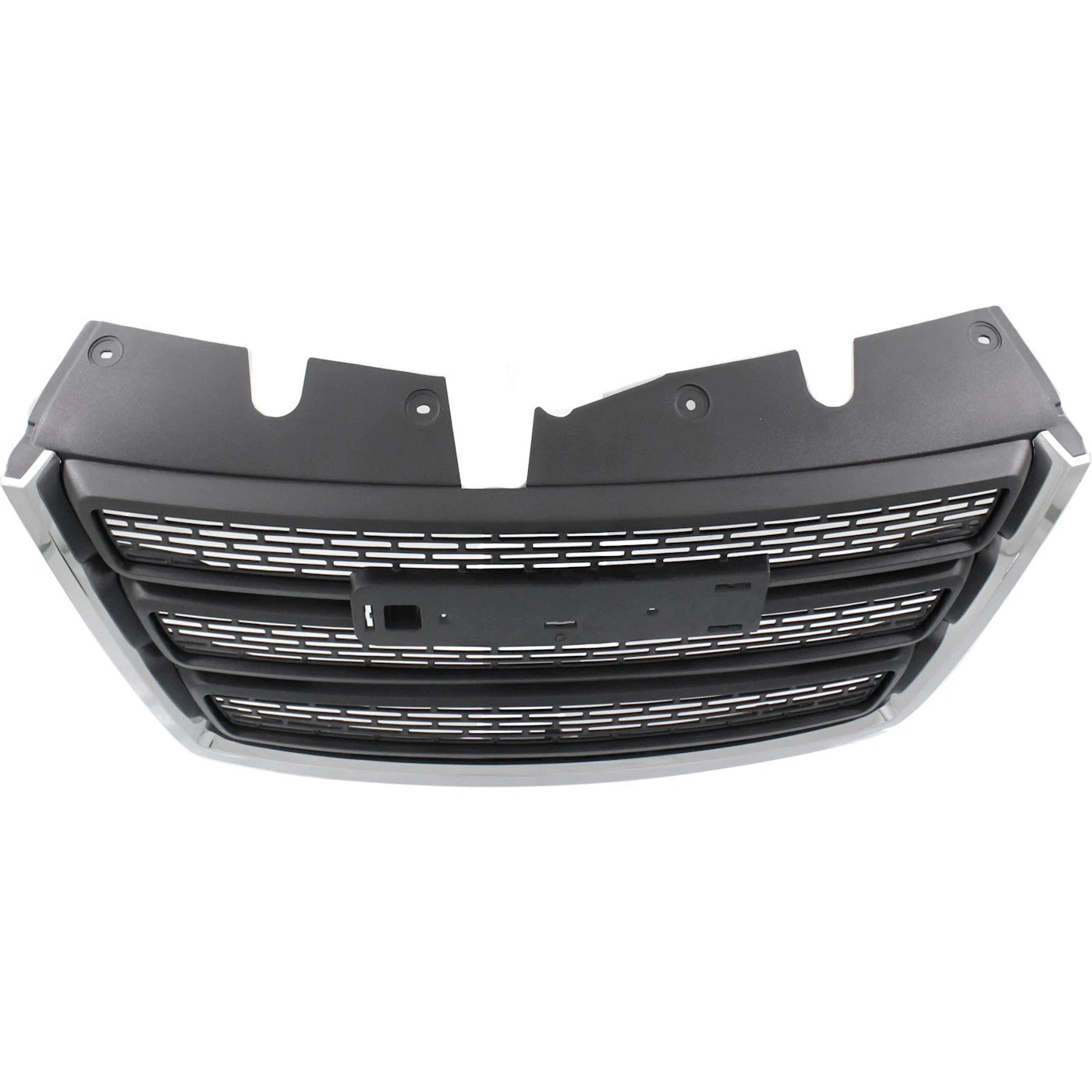 Grille Assembly For 10-15 GMC Terrain Black Shell and Insert With Chrome Molding
