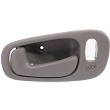 Inside Door Handle Light Gray Front Pair Set for Toyota Corolla Chevy Prizm NEW