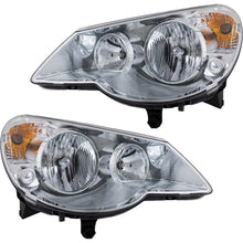 Headlight Assembly Set For 2007-2010 Chrysler Sebring Left and Right With Bulb