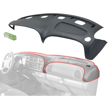 Dash Cover Kit For 98-01 Dodge Ram 1500 2500 3500 Gray - Instrument Panel Cover