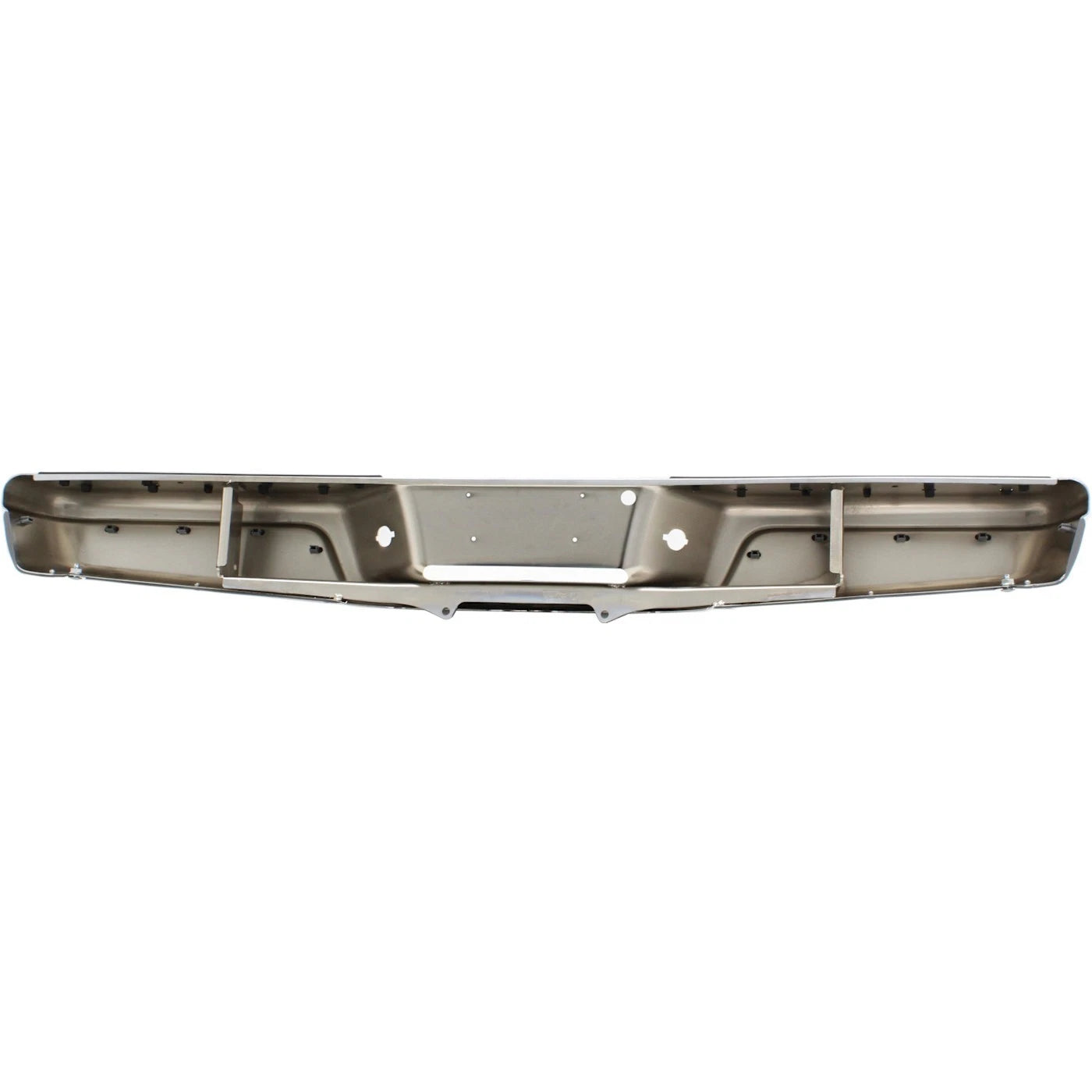 Step Bumper For Dodge Dakota 1997-2004 Rear Bright w/ Gray Pad