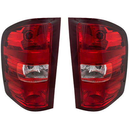 Tail Light Set for Chevrolet Silverado 1500 2007-2013 Halogen w bulbs 1st Design