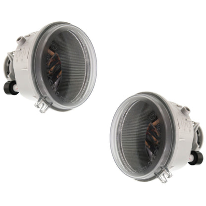 Set of 2 Clear Lens Fog Light For 2005-07 Jeep Liberty LH & RH CAPA w/ Bulbs