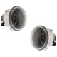 Set of 2 Clear Lens Fog Light For 2005-07 Jeep Liberty LH & RH CAPA w/ Bulbs