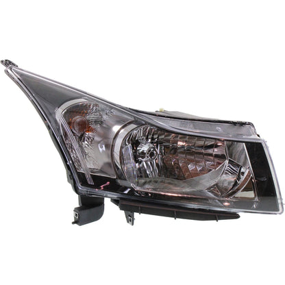 Halogen Headlight Set For 2011-2016 Chevrolet Cruze 2nd Design w/Bulbs Pair