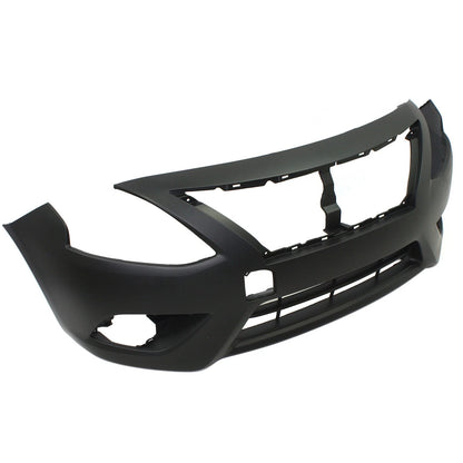 Front Bumper Cover For 2015-2016 Nissan Versa Primed