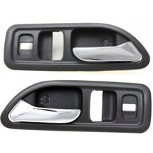 Door Handle Set For 1994-1997 Accord EX EX-R LX SE Chrome Gray Front Inner 2Pc